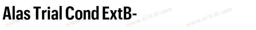 Alas Trial Cond ExtB字体转换 Alas Trial Cond ExtB字体转换